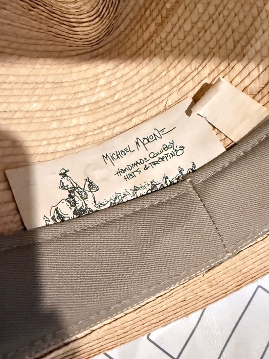 Michael Malone Handmade Straw Cowboy Hat main image 4